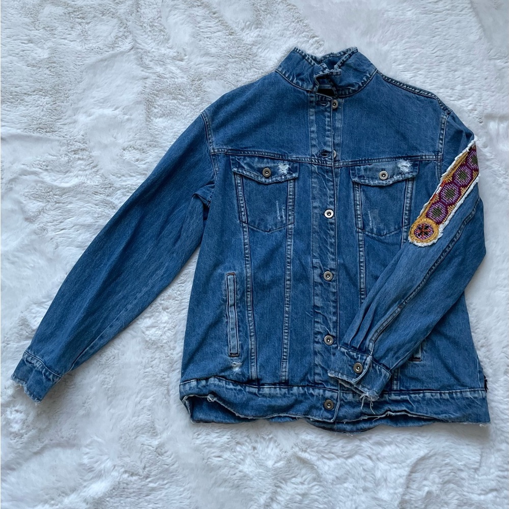 Embroidered Zara Denim Jacket